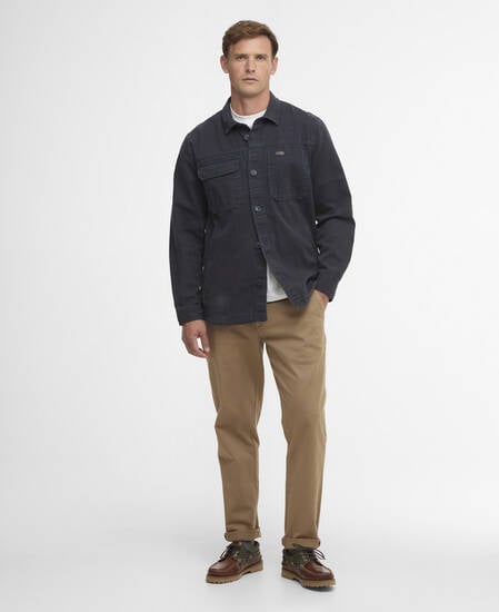 Lingfield Canvas Overshirt Navy