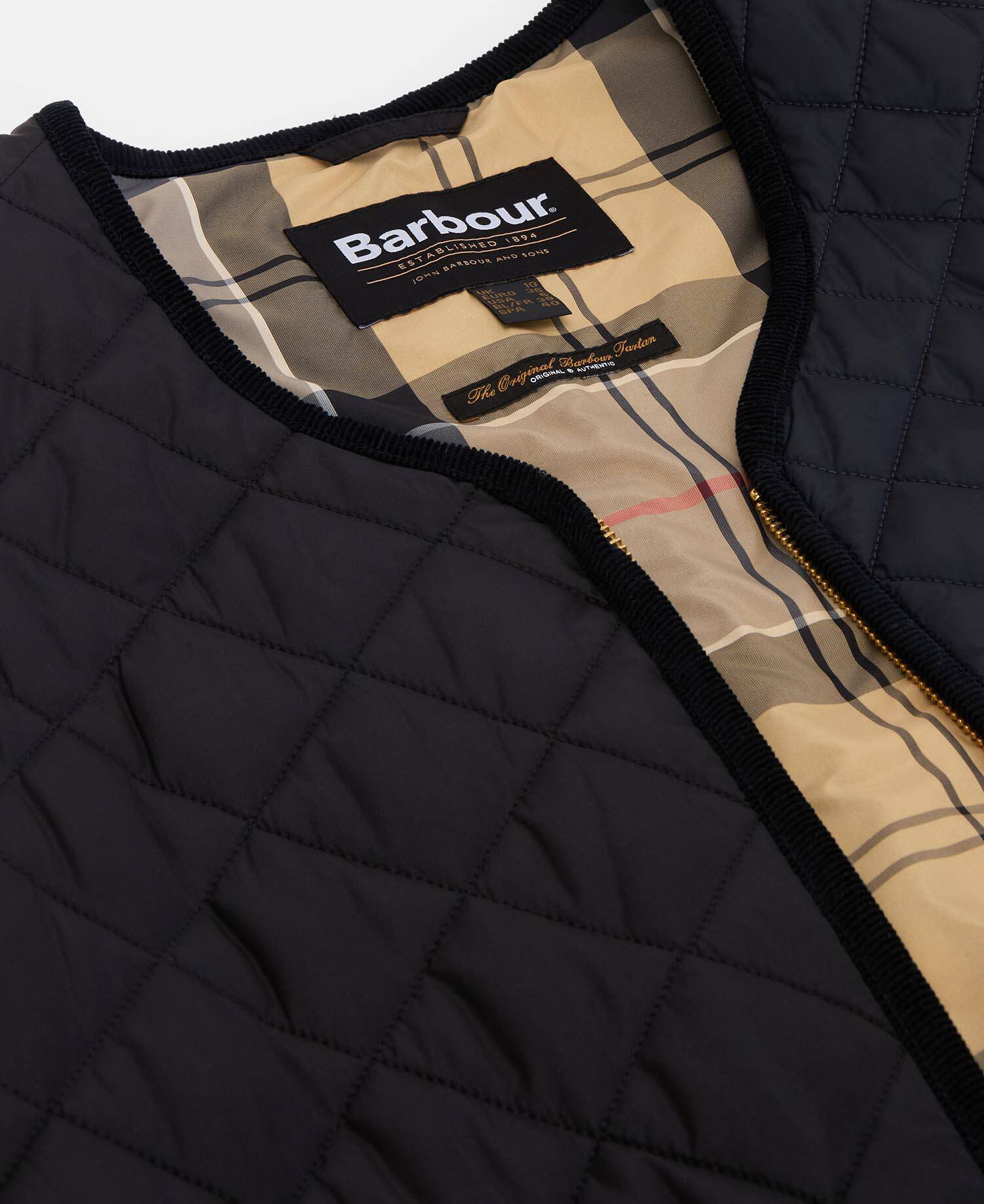 Heslerton Gilet Dark Navy/Black/Dress Tartan image number 4