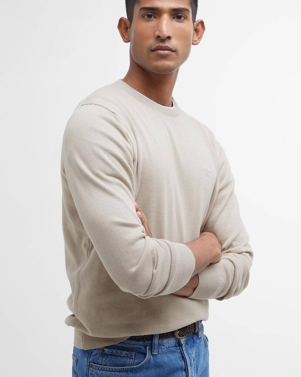 Maglione girocollo in cotone Pima