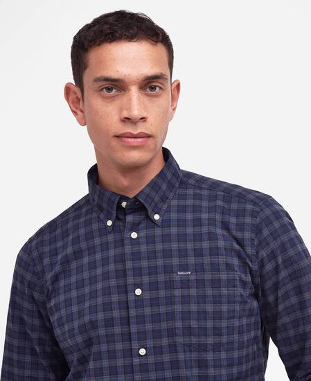 Lomond Tailored Long-Sleeved Shirt Midnight Tartan
