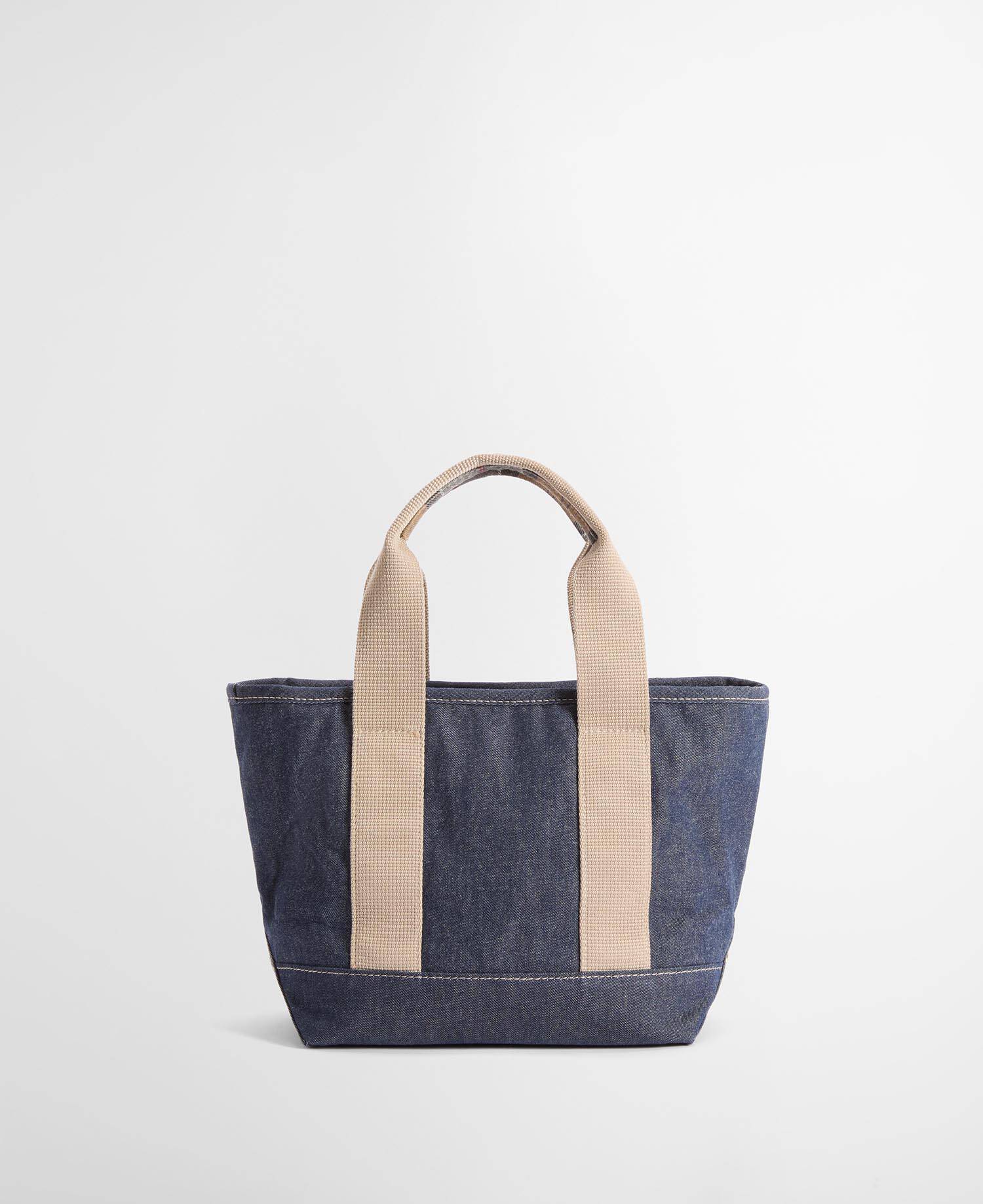 Mini borsa tote in denim Mya Indigo image number 2