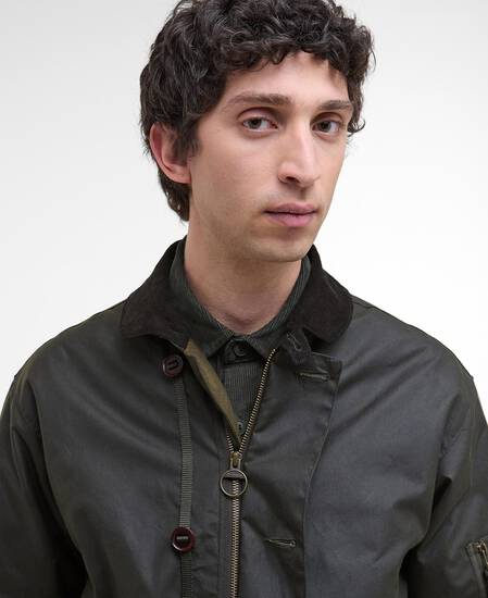 Hanger Waxed Deck Jacket Archive Olive