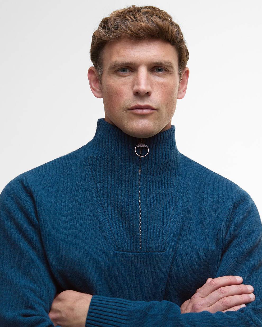 Felpa con mezza zip Nelson Essential