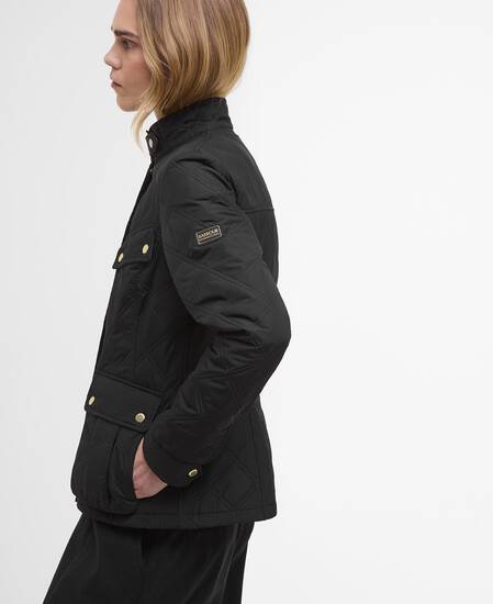 Halsey Quilted Jacket Black/Dusky Khaki Halsey Quilted Jacket Black/Dusky Khaki