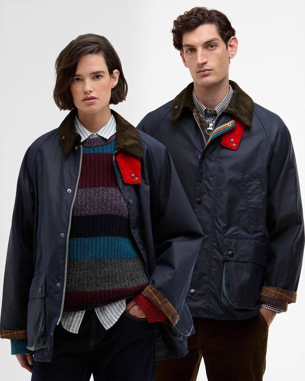 Giacca cerata Bedale oversize Paul Smith loves Barbour