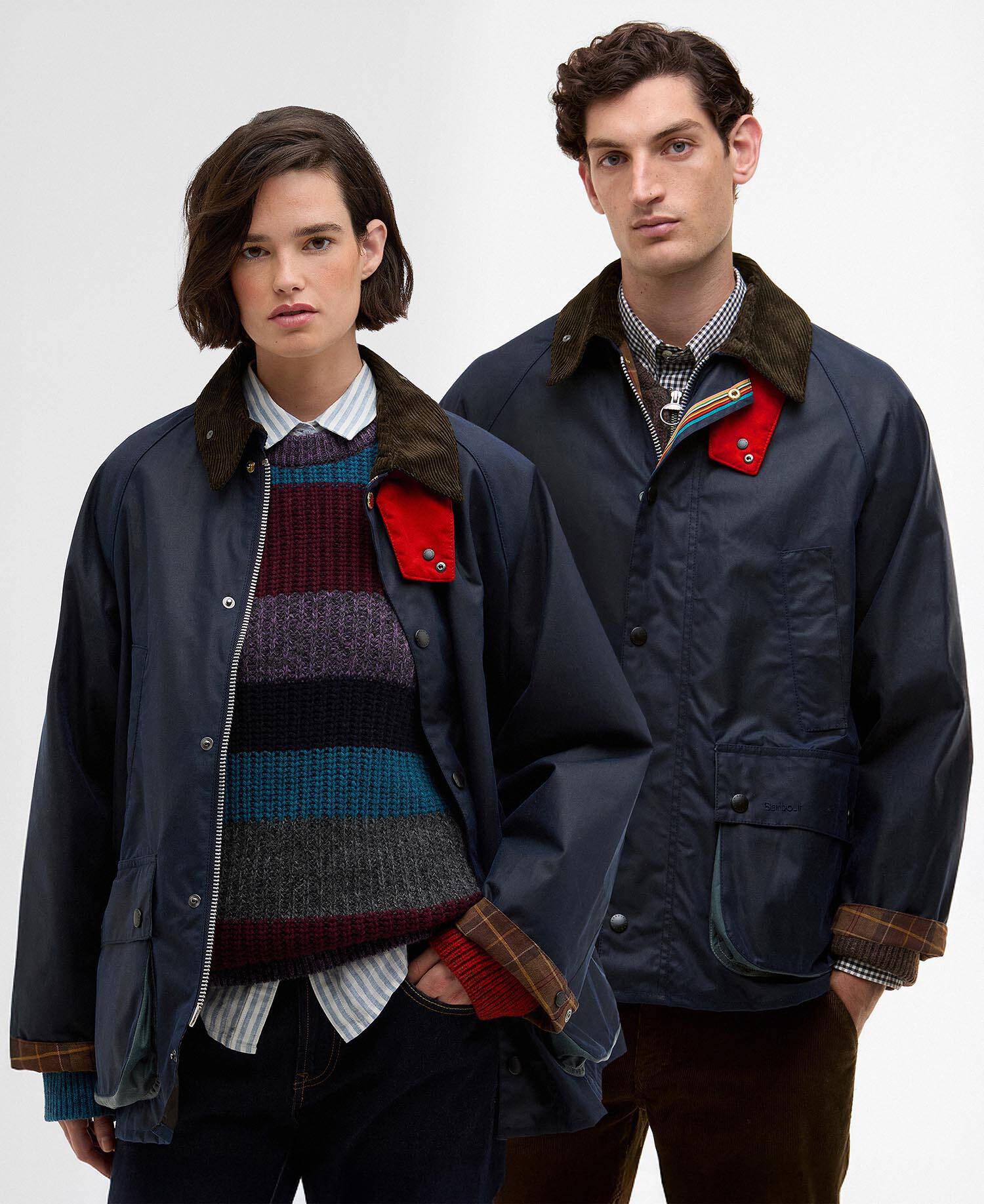 Giacca cerata Bedale oversize Paul Smith loves Barbour image number 0