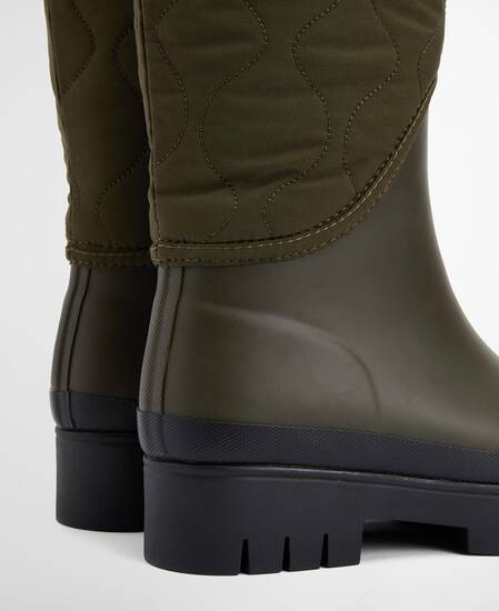 Gummistiefel Marnie Quilted Olive/Black