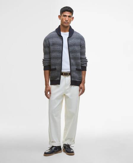 Helmsley Knitted Jacket Navy