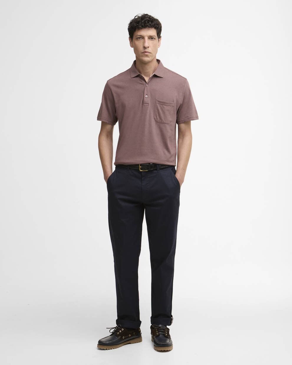 Steventon Linen Blend Tailored Polo Shirt