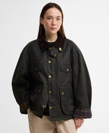 Barbour x Feng Chen Wang Porter Waxed Jacket Archive Olive