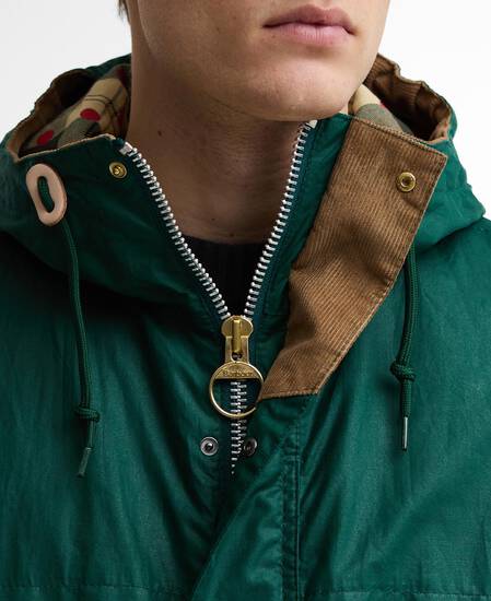 Paul Smith Loves Barbour Durham Waxed Jacket Rich Green