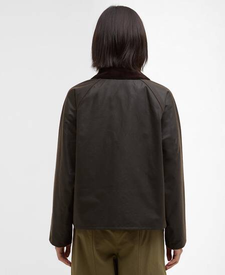 Women's Spey Waxed Jacket Olive-Classic