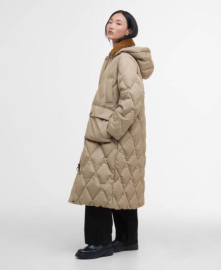 Longline Yasmin Down Puffer Jacket Light Trench