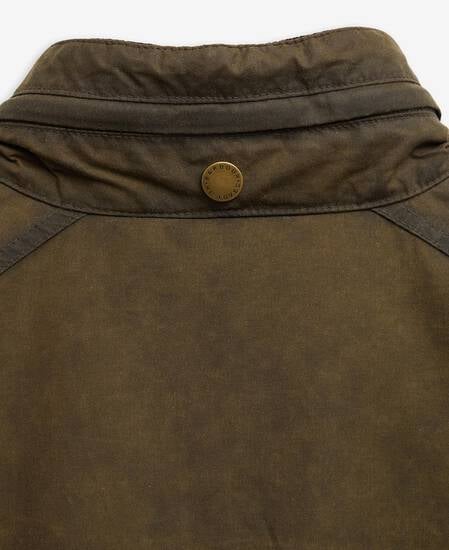Barbour Re-Loved Sapper Waxed Jacket - Size L Olive
