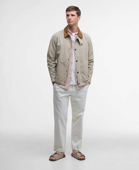 Peached Tracker Casual Jacket Washed Stone