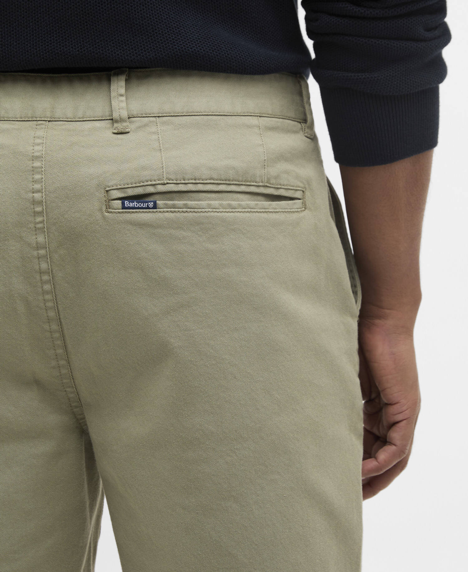 Shorts chino in twill lavato image number 3