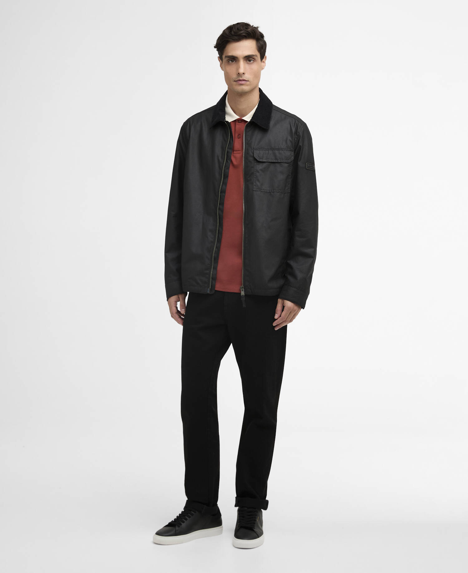 Maze Waxed Jacket Black image number 1