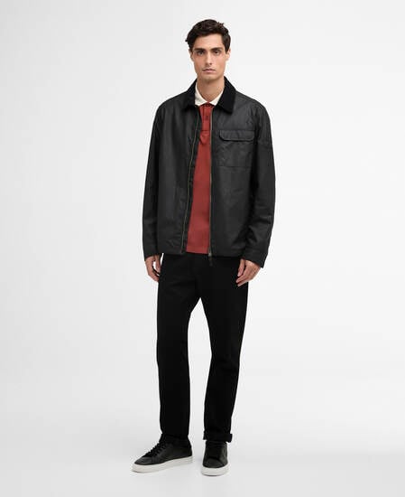Maze Waxed Jacket Black