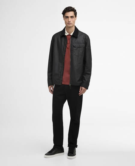 Maze Waxed Jacket Black