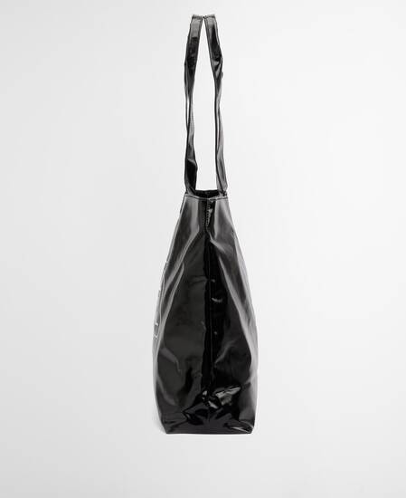 High Shine Tote Bag Black