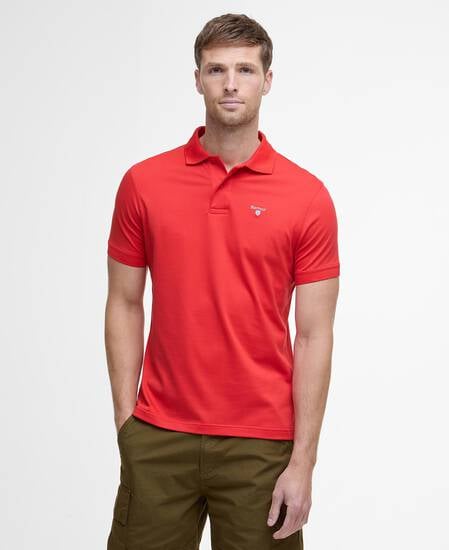 Active Short-Sleeved Polo Shirt Risk Red