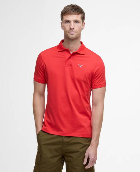 Active Short-Sleeved Polo Shirt Risk Red