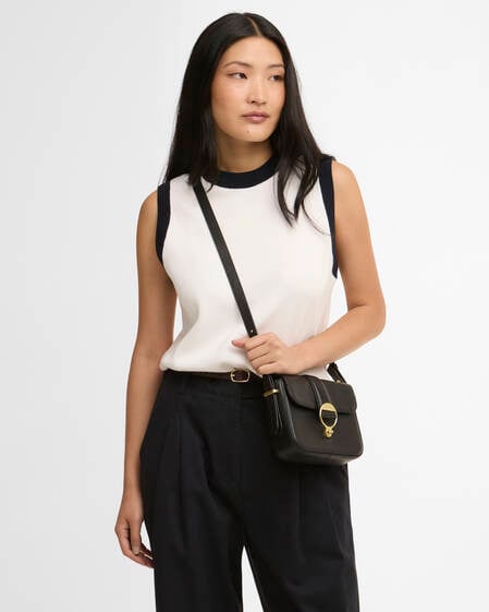 Ledertasche Rosa Mini Black