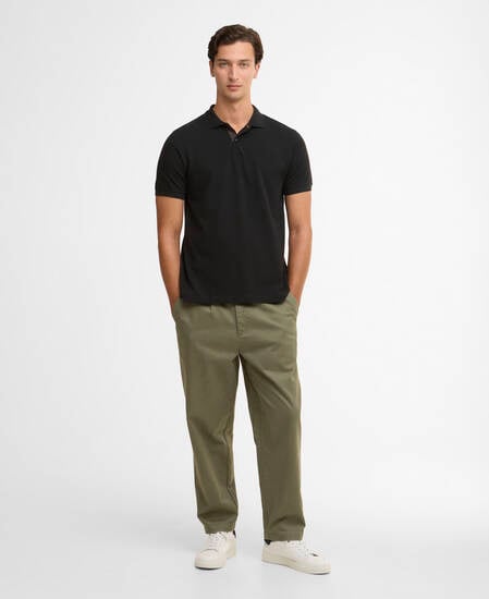 Poloshirt Pima Cotton Tailored Black