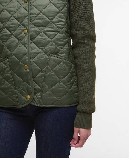 Maglione trapuntato Allendale Olive