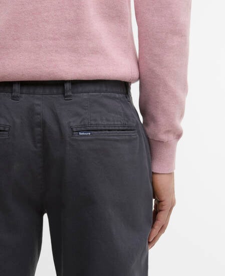 Washed Stretch Tailored Trousers Washed Navy