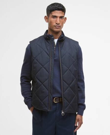City Harrington Quilted Gilet Navy