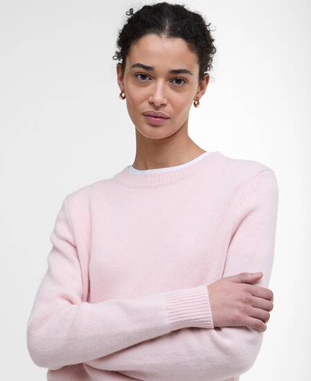 Woodhouse Crew Neck Jumper Pink Blush