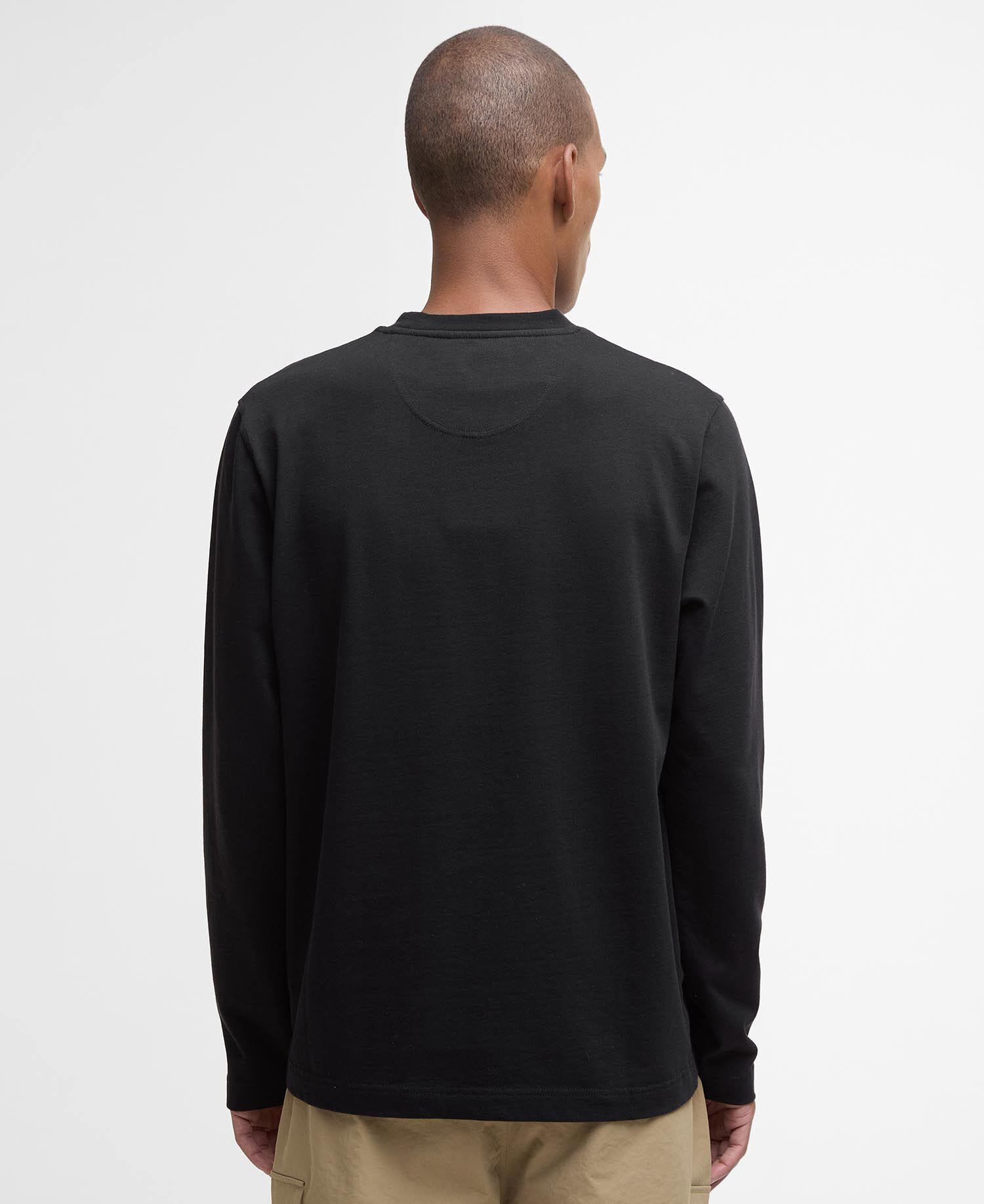 T-shirt a maniche lunghe Leazes dalla vestibilit&agrave; comoda Black