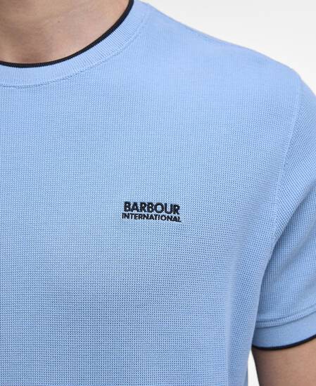 Seb Textured T-Shirt Cool Blue Seb Textured T-Shirt Cool Blue