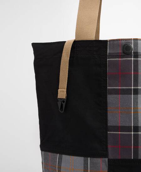Tote Bag Transport Patchwork Black/Modern Tartan