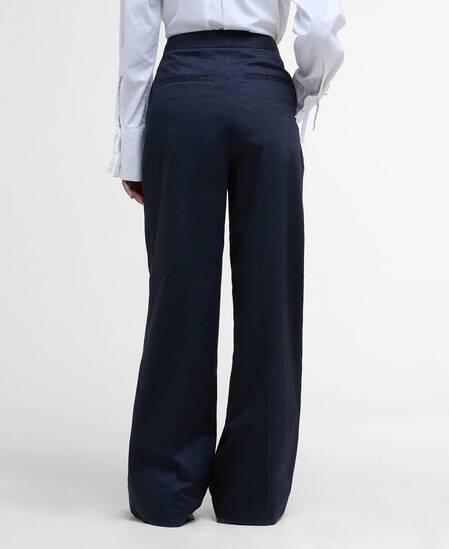 Colleen Wide-Leg Trousers Dark Navy
