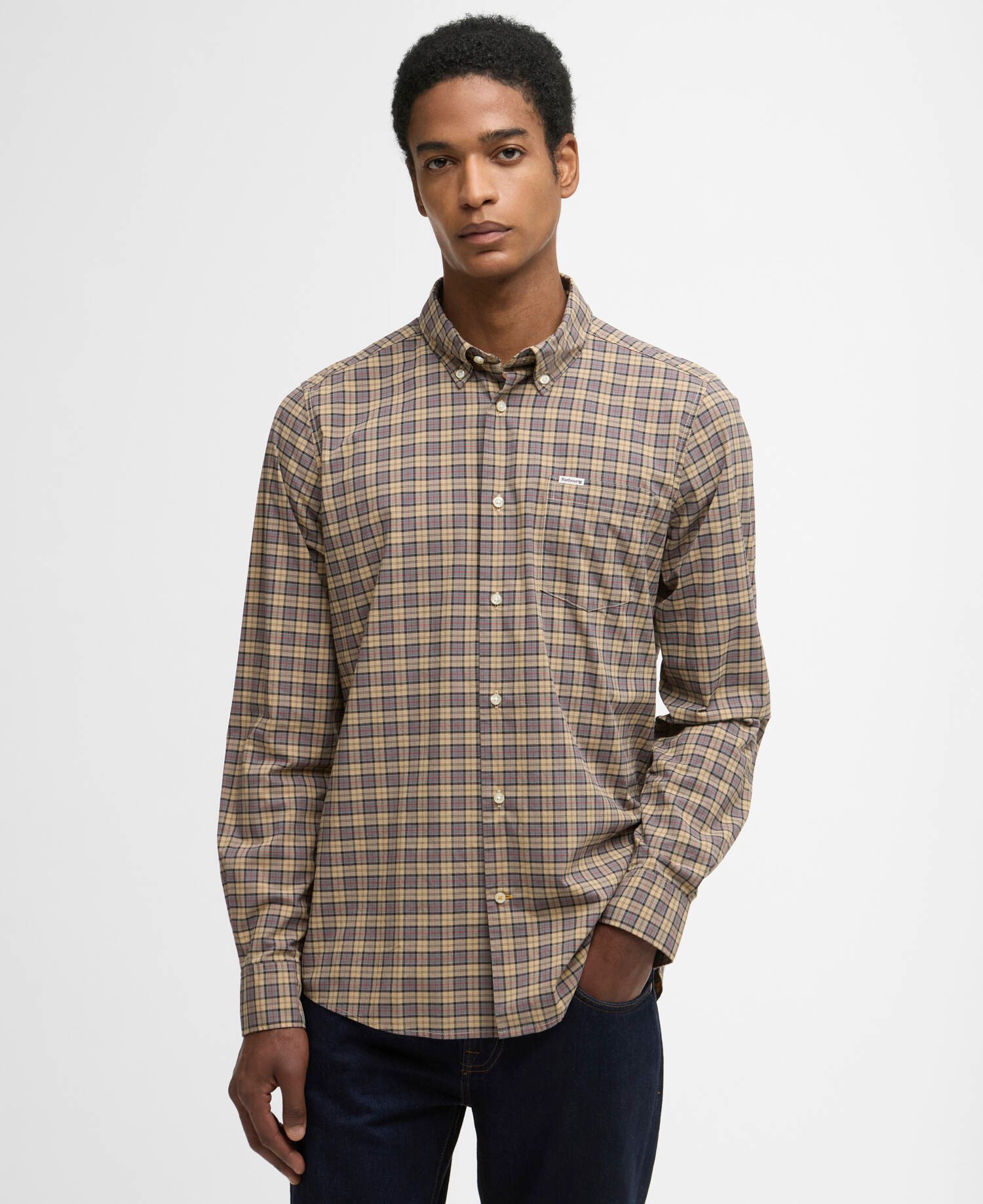 Lomond Tailored Long-Sleeved Shirt Dress Tartan image number 0