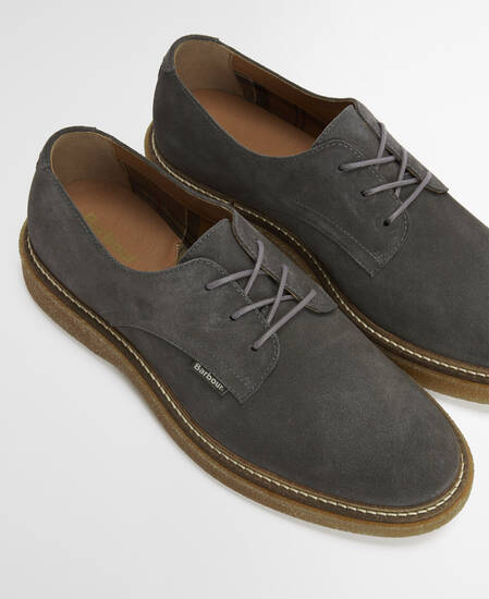 Harefield Derby Shoe Slate Grey Suede