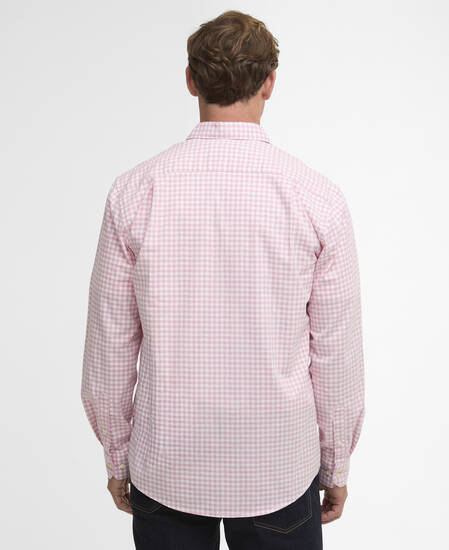 Camicia a quadretti Aukside dalla vestibilit&agrave; regular Pink