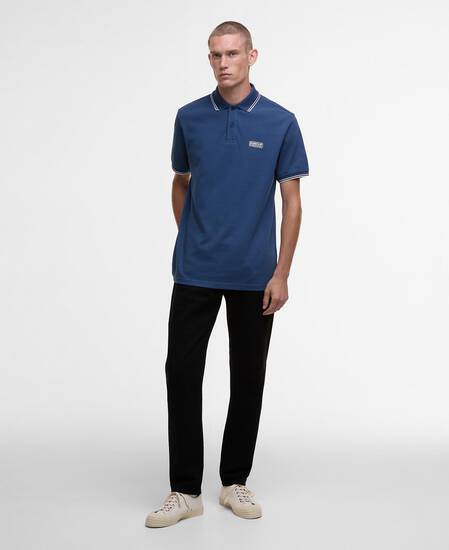 Evan Short-Sleeved Polo Shirt Insignia Blue