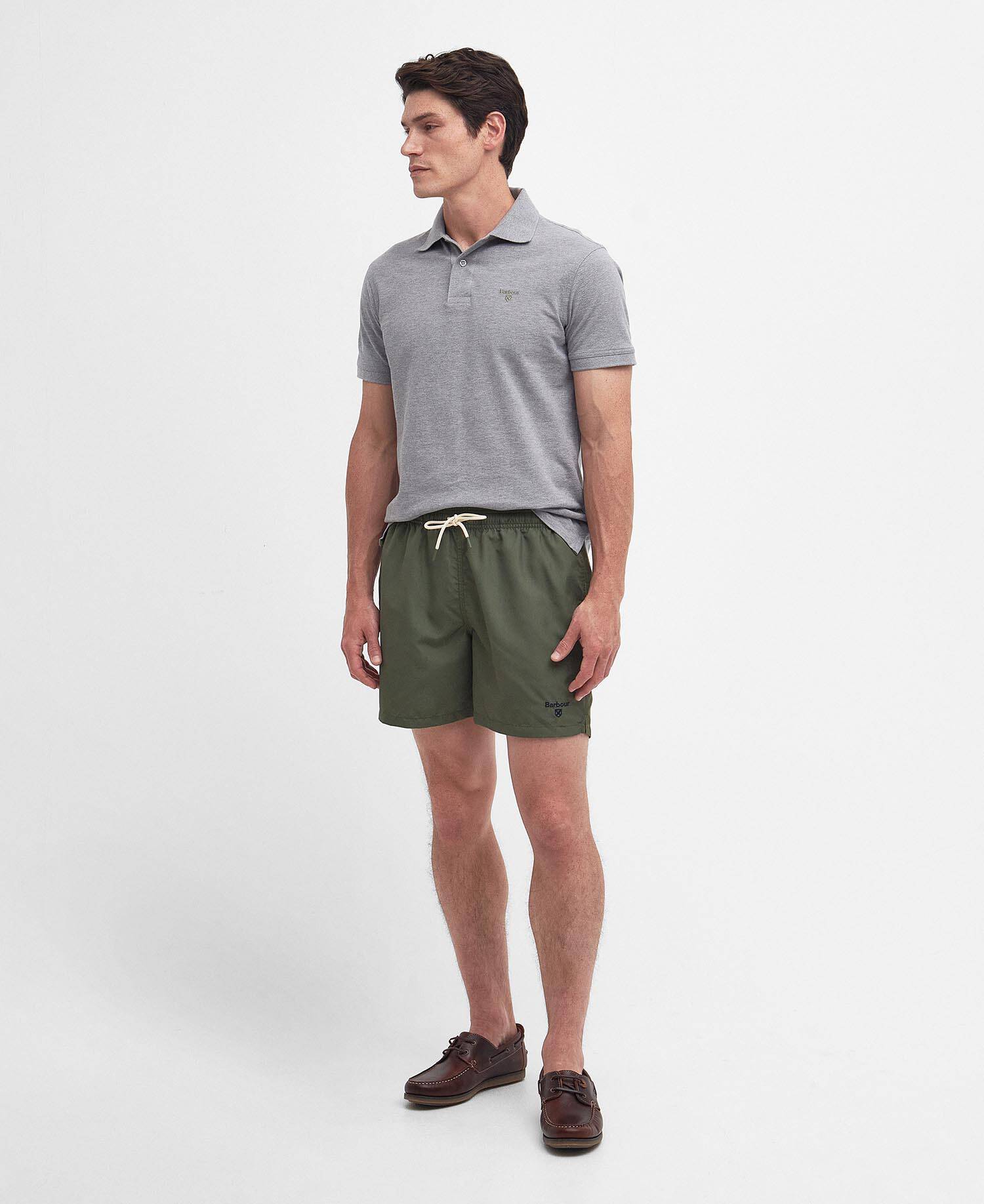Logo Swim Shorts Olive image number 0