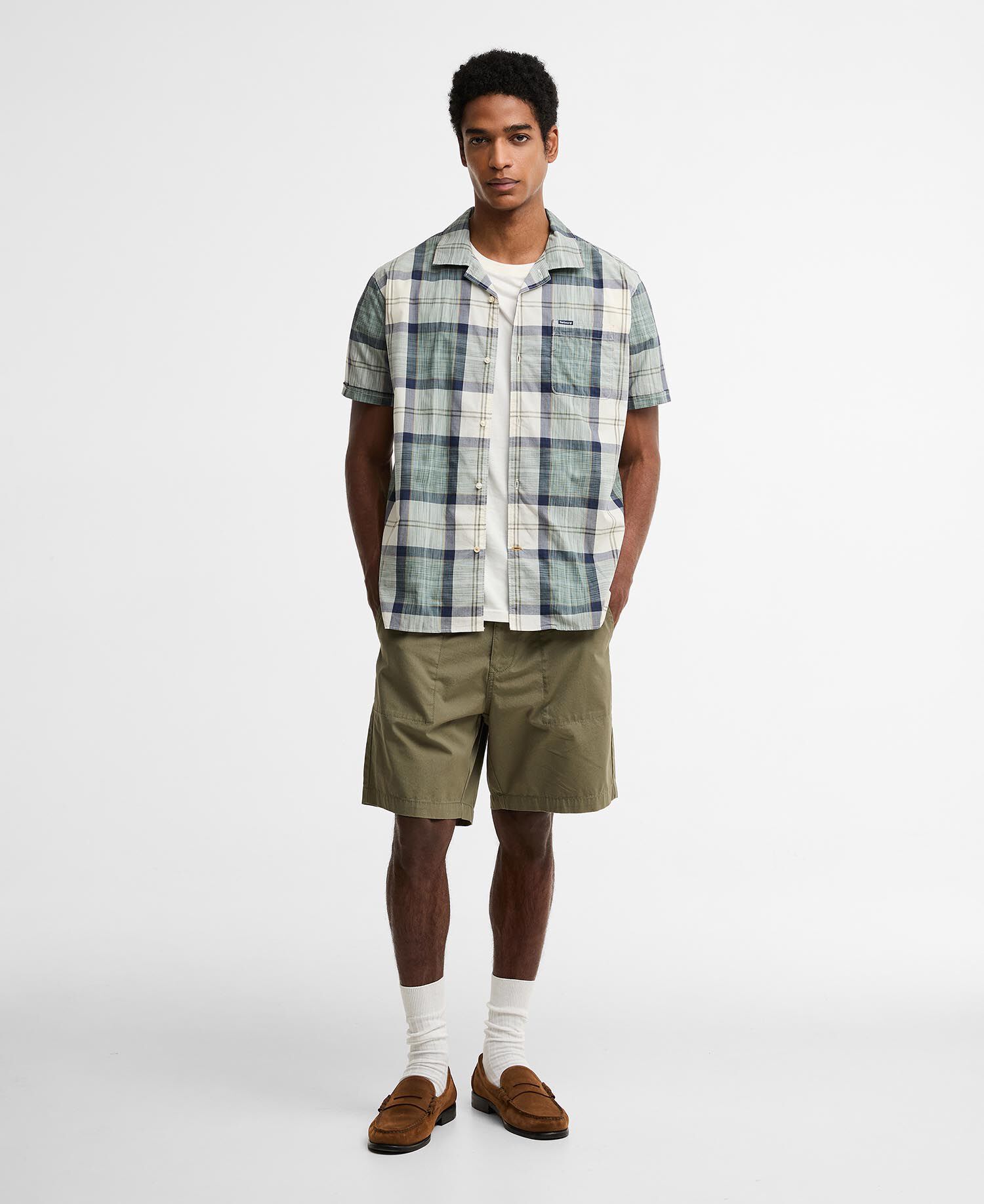 Patrick Tartan Short-Sleeved Shirt Meadow Brook Tartan