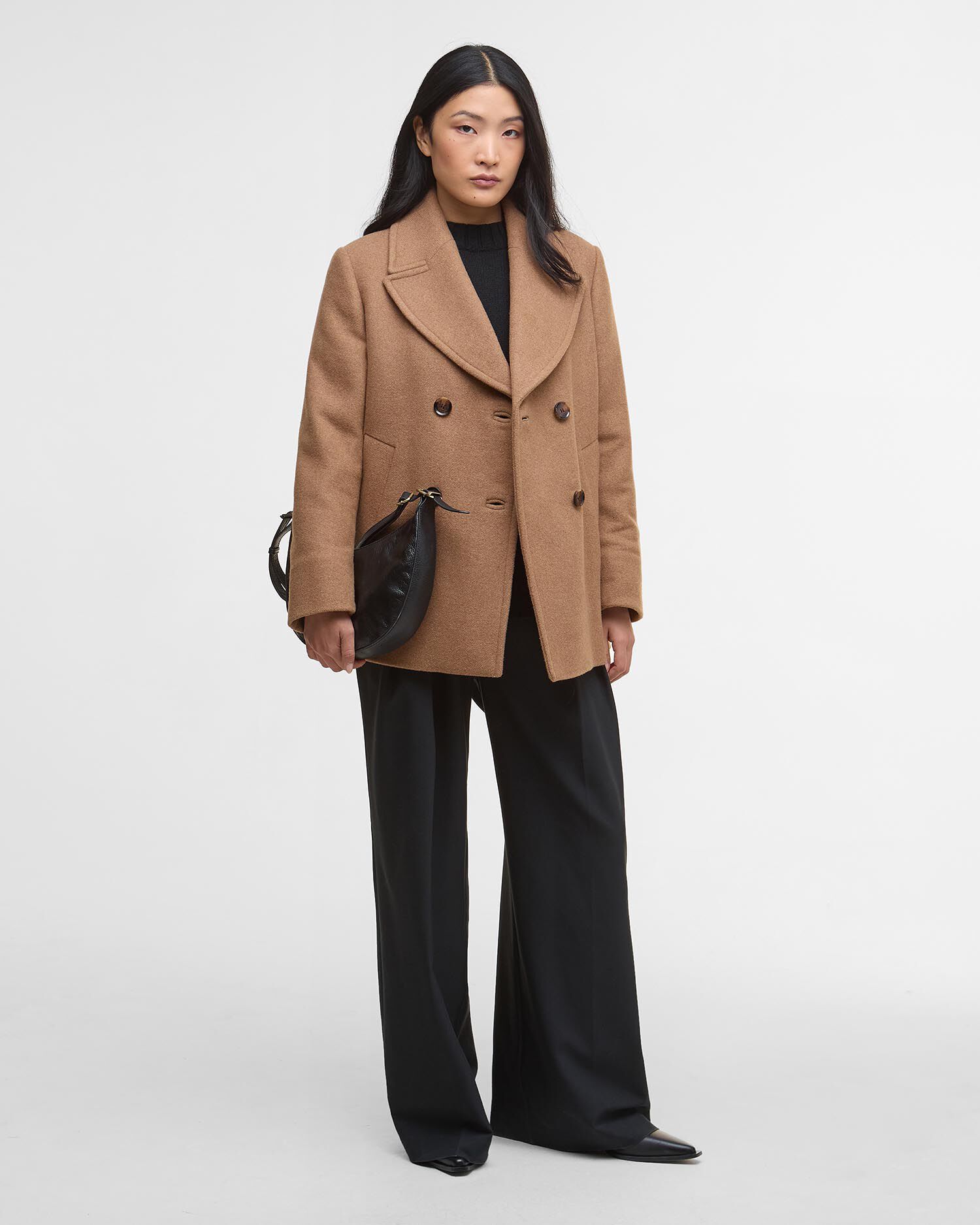 Buy Indie Wool Pea Coat for USD 570.00 | BARBOUR_US