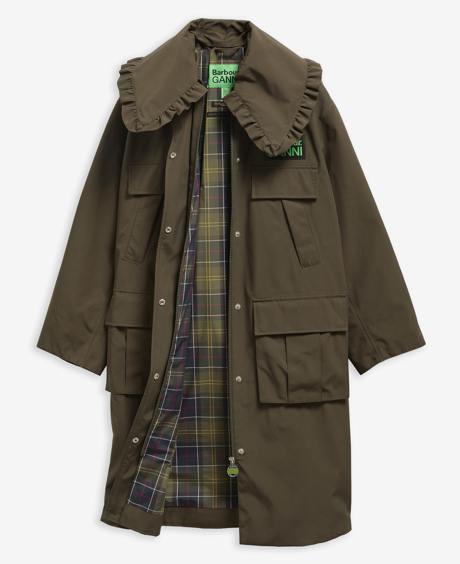 Buy Barbour x GANNI Waterproof Parka Jacket for USD 695.00