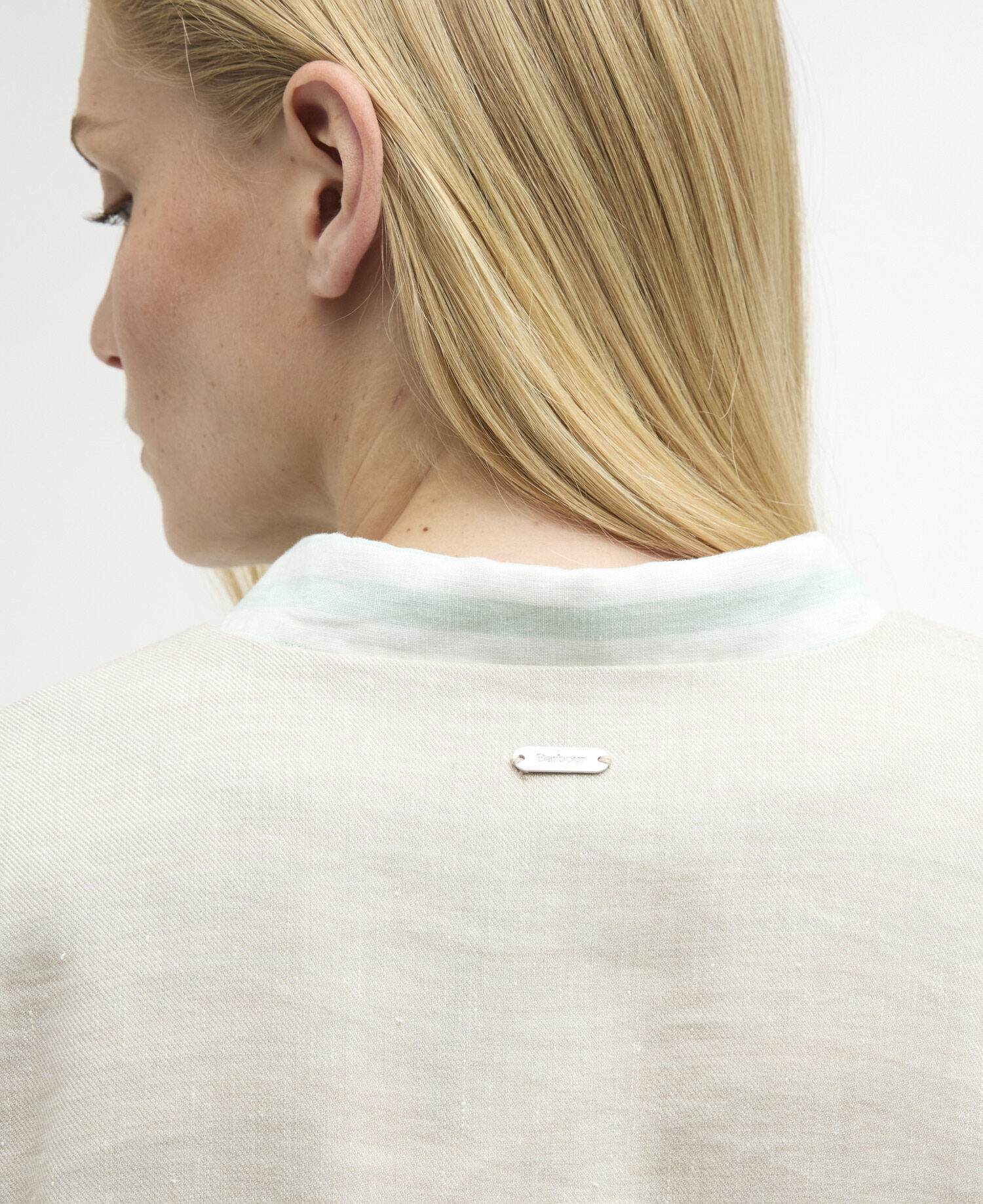 Overshirt Gabby Collarless Mist