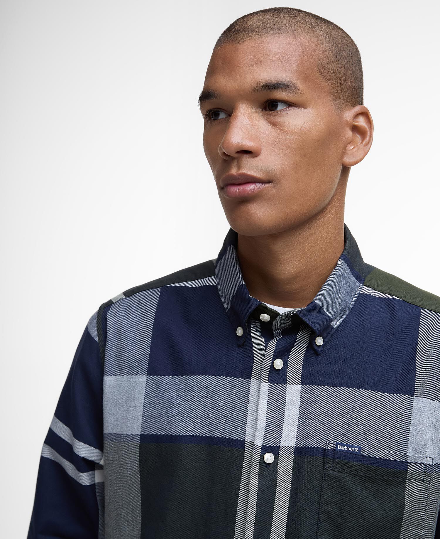 Dunoon Tailored Long-Sleeved Shirt Fernwood Tartan