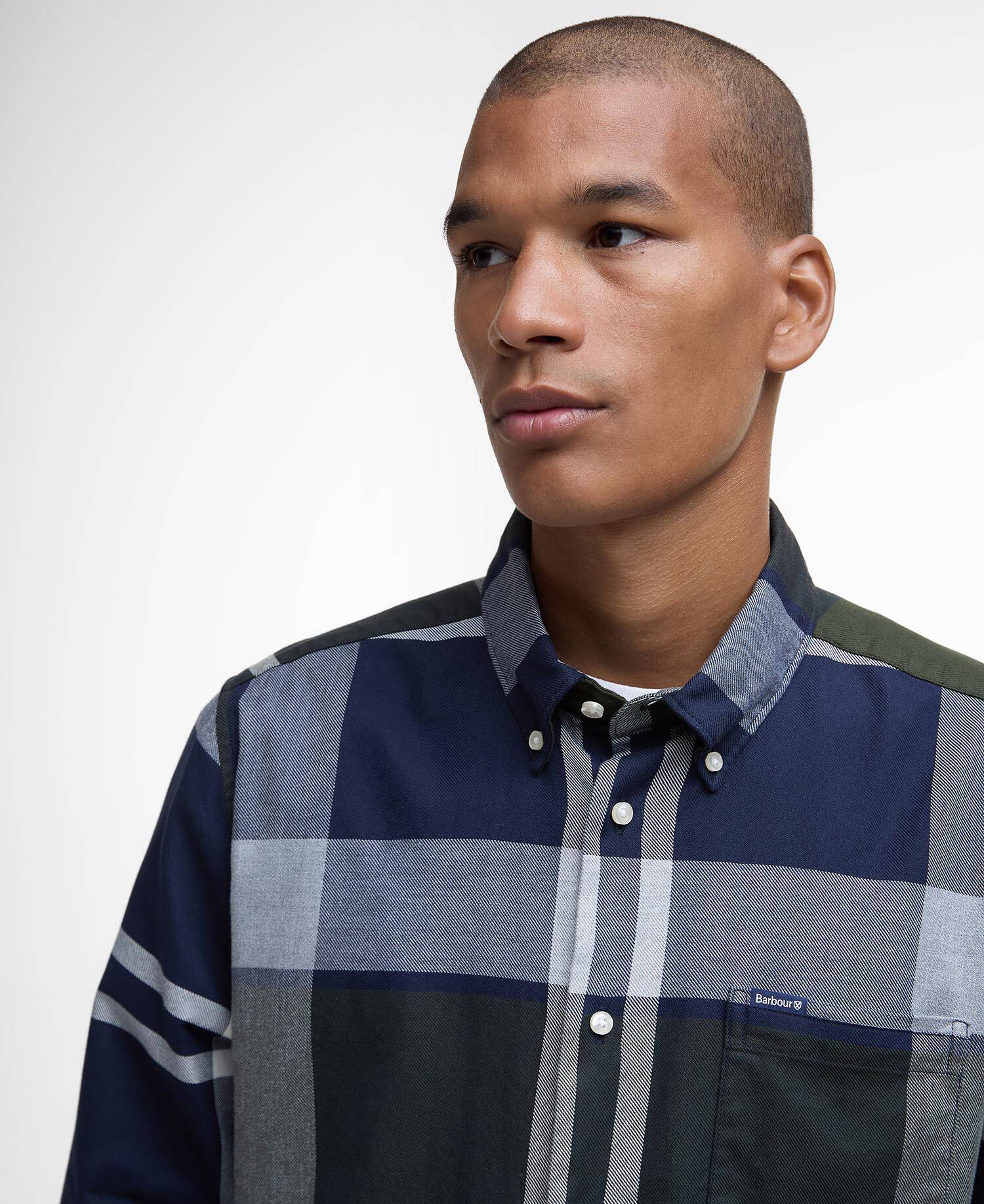 Dunoon Tailored Long-Sleeved Shirt Fernwood Tartan image number 3