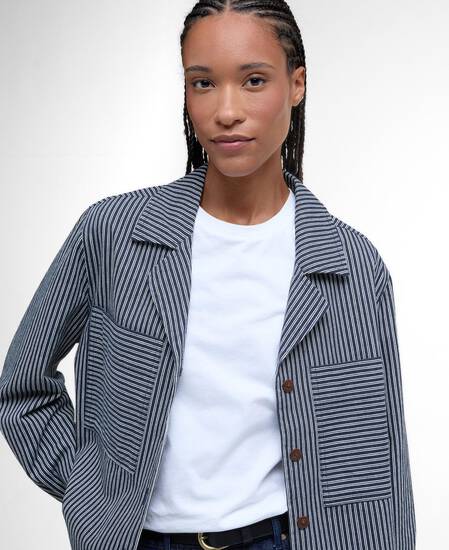 Sonia Striped Relaxed Shirt Navy/Salt Stripe Sonia Striped Relaxed Shirt Navy/Salt Stripe
