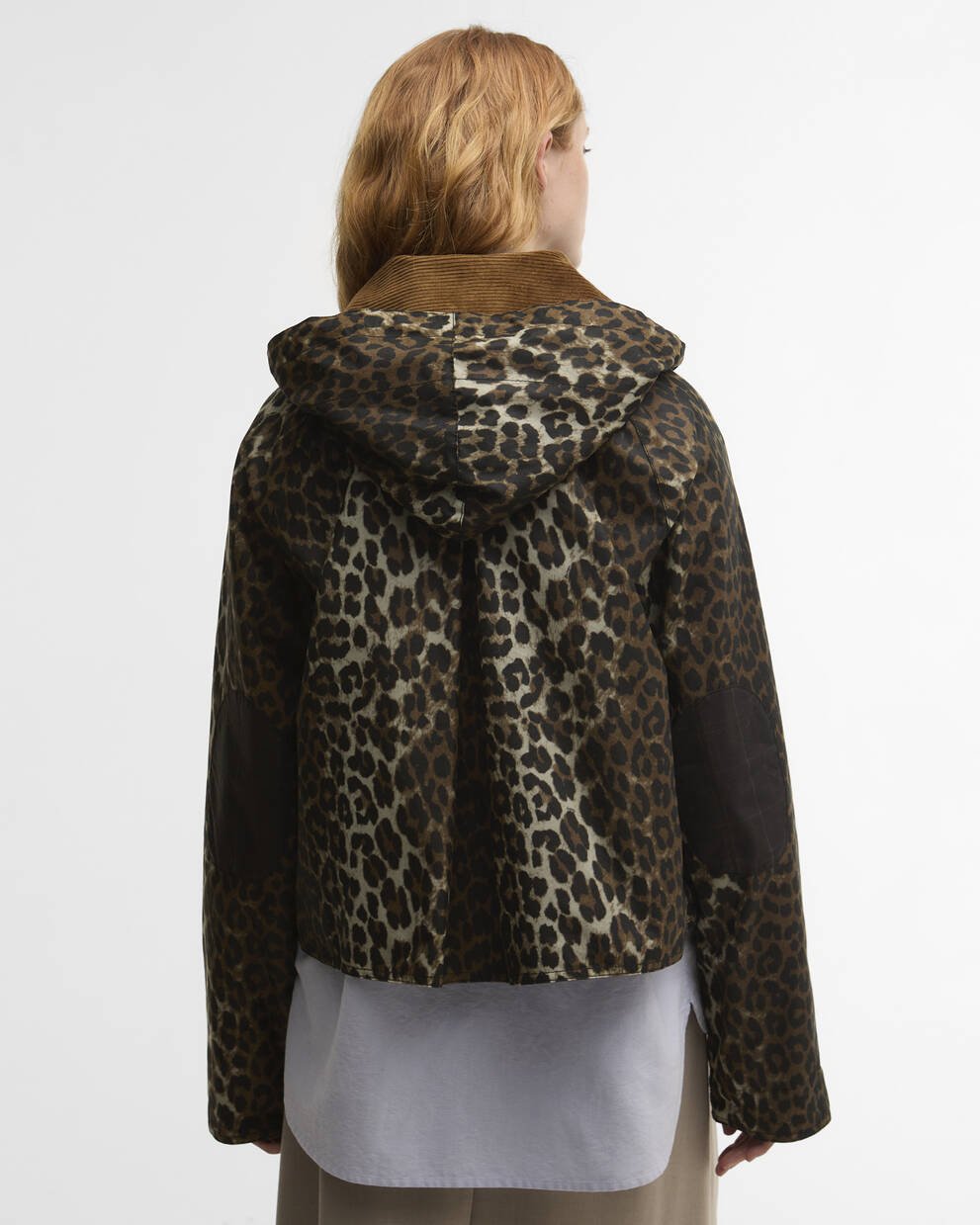 Barbour x GANNI Leopard Print Waxed Anorak
