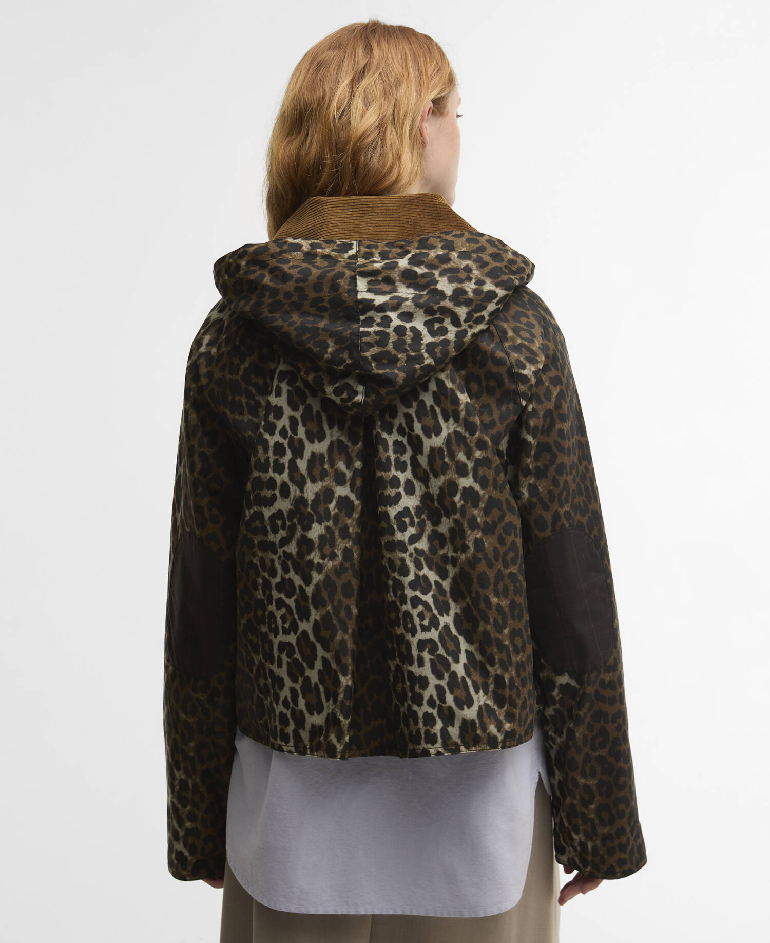 Barbour x GANNI Leopard Print Waxed Anorak Leopard Print/Classic image number 2